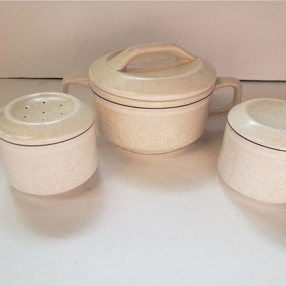 Lenox Temper Ware Silhouette Sugar Bowl & Shakers - Picture 3 of 9